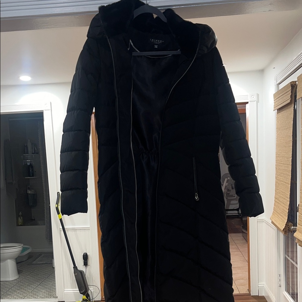Laundry By Shelli Segal Women's Black Puffer Coat
